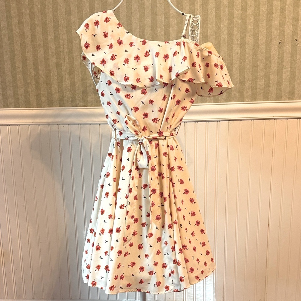 NWT aqua Floral Print Dress